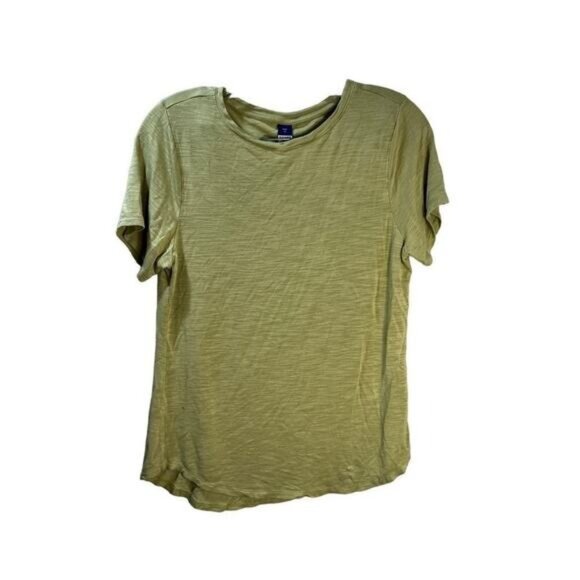 Old Navy Luxe XS Green Short Sleeve Lightweight Tee Shirt Womens Casual Soft Top - Picture 1 of 3